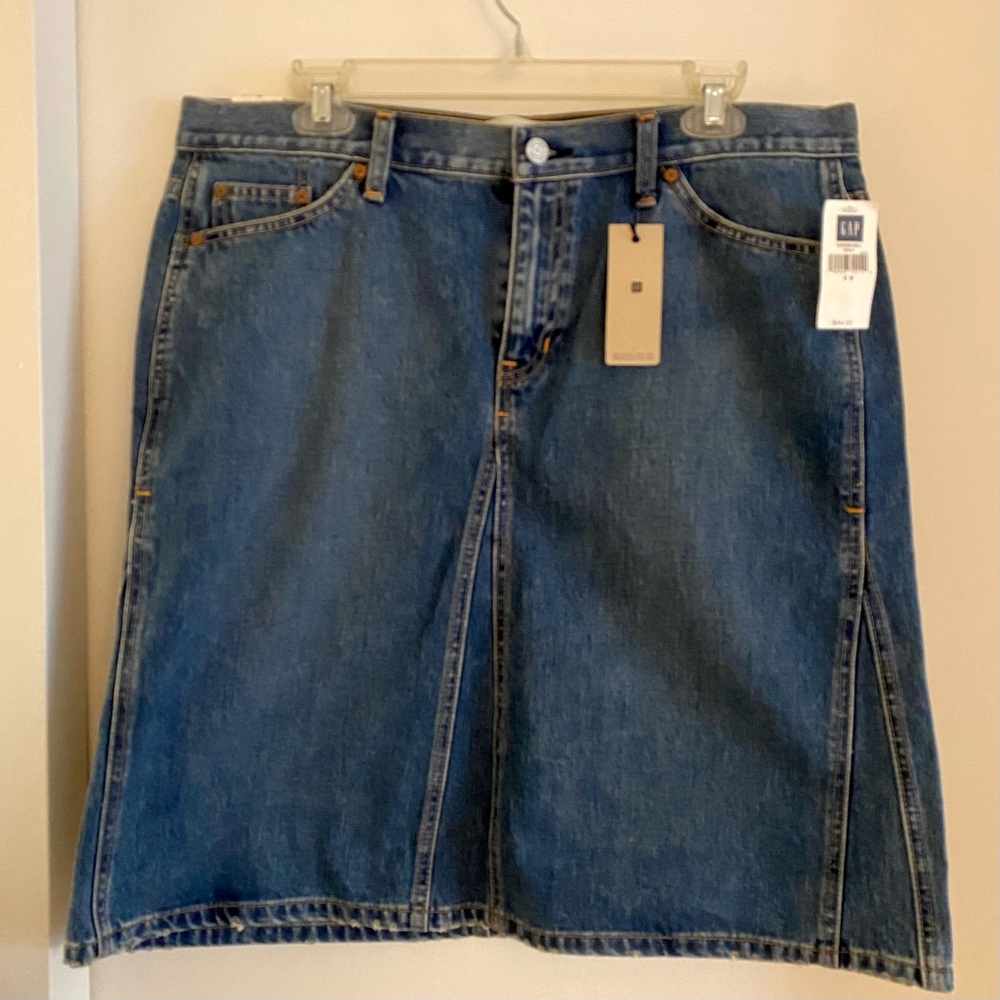 NWT GAP Classic Blue Denim Skirt